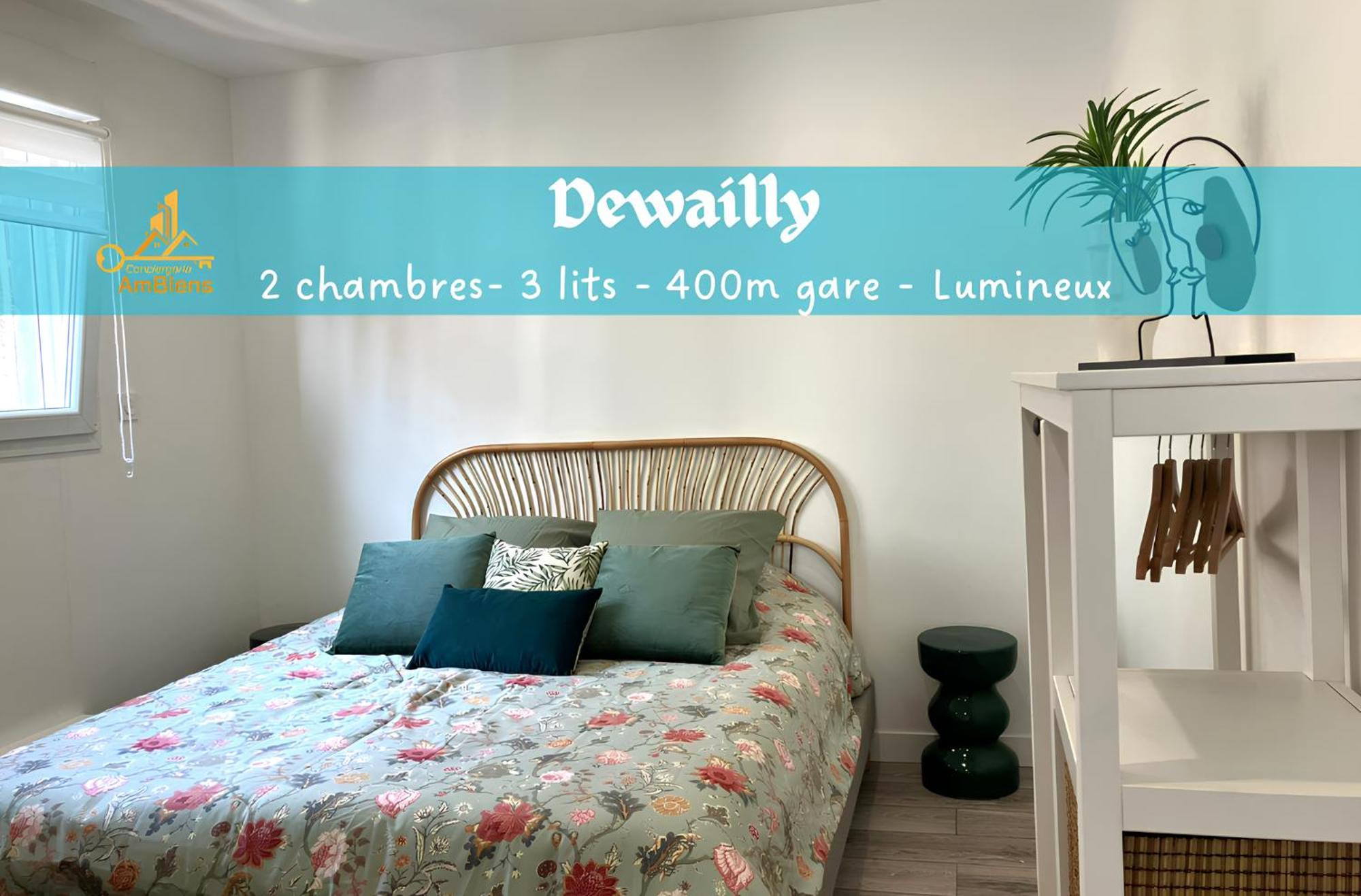 Dewailly, 2 Chambres, 3 Lits, Elegant, 700M Centre Ville Amiens Eksteriør billede
